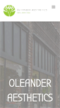 Mobile Screenshot of oleanderaesthetics.com